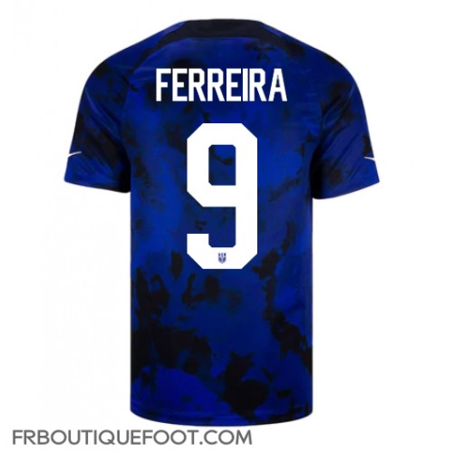 Maillot de foot États-Unis Jesus Ferreira #9 Extérieur vêtements Monde 2022 Manches Courtes